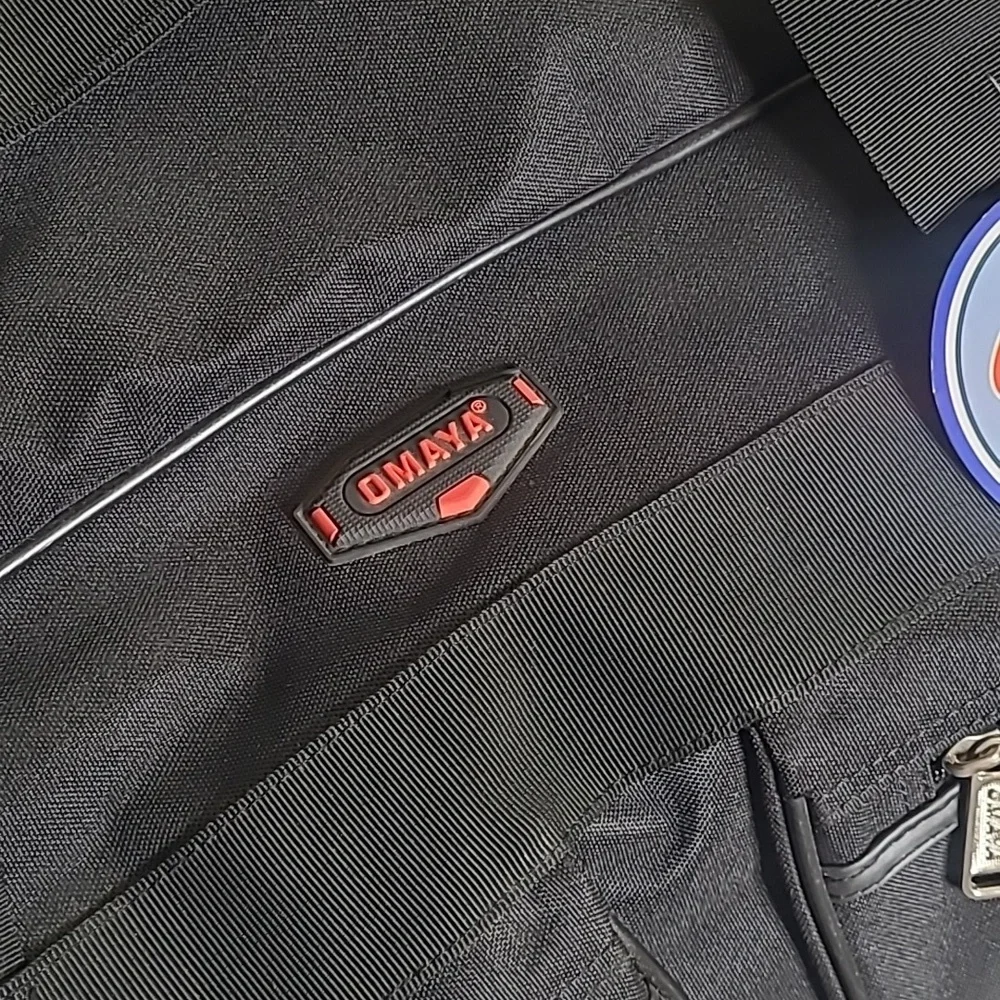 New with tag! Omaya Oversized Black Travel Over the Shoulder Duffel Utility Bag